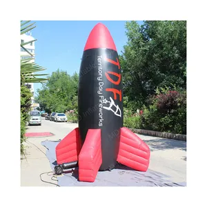 Jouet géant de fusée gonflable de 10 pieds