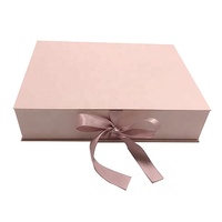 Caja de Regalo Magnética Personalizada Kexin con Logotipo de Lujo para Pelucas, Ropa, Cosméticos, Extensiones de Cabello, Maquillaje, Color Rosa