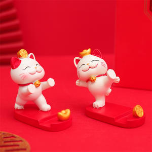 Soporte creativo para teléfono móvil con diseño de gato, adorno festivo para días festivos, regalo para familiares y amigos. - Product Image 4