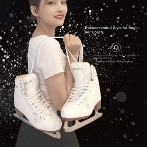 Chaussures de patinage pour adultes Baide, pour femmes et hommes, en cuir et acier carbone, semelle intérieure amortissante, roues de patins à roulettes, patinage pour débutants - Product Image 2