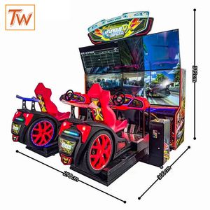 Machine de jeu d'arcade à monnayeur, simulateur de course automobile à double écran, machine de jeu d'arcade de divertissement avec accepteur de billets - Product Image 2