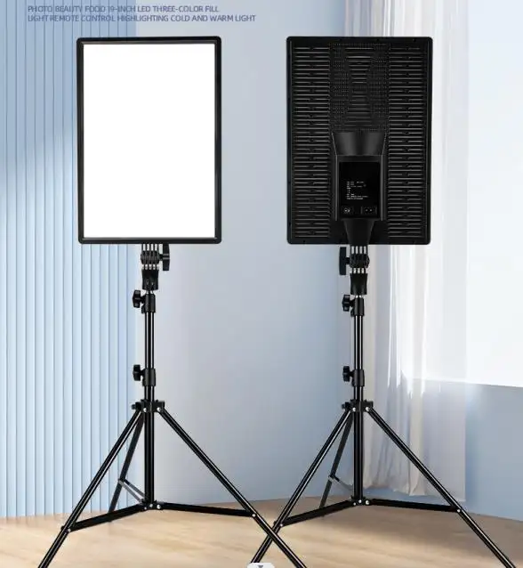 Ultra-Slim LED Video Light Panel 80W 4800LM Bi-color Dimmable Soft LED Light for YouTube Video Live Stream Photography