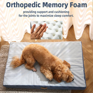 Venta al por mayor cama para mascotas tela desodorante antibacteriana lavable soporte ortopédico cama de espuma para perros - Product Image 5