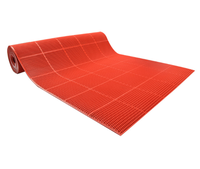 Tapis de sol en PVC creux antidérapant et imperméable pour cuisine et escaliers - Feuilles de caoutchouc (épaisseur 1,2 mm-2,5 mm) Tapis de sol en PVC à mailles creuses