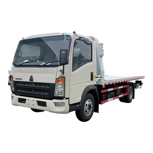 Hot Sale Sinotruk HOWO 5 Ton <b>Flatbed</b> Car Carrier with Strong Hydraulic Loading System - Product Image 1