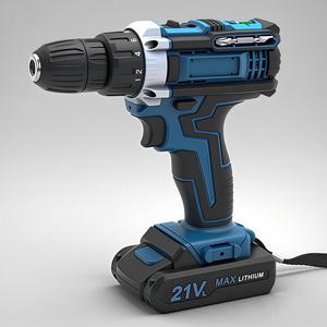 Taladro Eléctrico Azul de 21V con 50Nm de Torque, Portabrocas sin Llave, a Batería, para Perforar Madera, Metal y Concreto, Herramienta de Bricolaje - Product Image 3