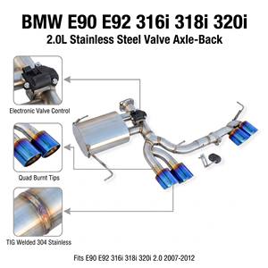 Válvula de Escape Valvetronic SS304 para <span class=keywords><strong>BMW</strong></span> E90 E92 <span class=keywords><strong>316i</strong></span> 318i 320i 2.0 2007-<span class=keywords><strong>2012</strong></span>, Difusor M3 Mejorado, Tubos de Escape del Eje Trasero, Silenciador - Product Image 1