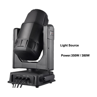 Projecteur LED DMX512 à tête mobile 350W GM-OB350W/GM-OB380W Spot Beam Wash pour Mariage, Fête, Événement
