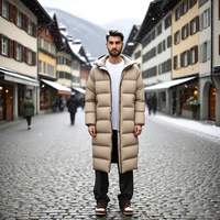 Nouvelle veste d'hiver à capuche réversible respirante pour l'extérieur, imperméable, double usage, fermeture éclair longue, unisexe, grande taille