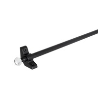 ALY DECOR Embouts de rideaux en alliage d'aluminium, antirouille, durables, robustes, pratiques, modernes, personnalisables, fixation par vis, accessoires pour rideaux, escalier
