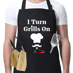 Hot Funny Alphabet Logo House Printing Cocina Restaurante Chef's BBQ Hombre Mujer Colgador de cuello ajustable Delantal de limpieza - Product Image 2