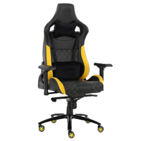 SKILLCHAIRS Trône Série Noir Blanc Dossier Haut Chaise De Jeu Racing Style Chaise D'ordinateur De Bureau Élégantes Chaises De Gamer Pas Cher