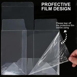 4 Inch Cao Minh Bạch Pha Lê Rõ Ràng Hộp Funkos Poped Bảo Vệ Với Phim Bảo Vệ Khóa Tab Cho Hành Động Hình - Product Image 5