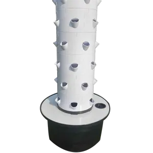 ABS PP Material tanaman 6-10 lapisan peralatan pertumbuhan hidroponik vertikal menara Kit aquaponik sistem rumah