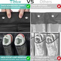 Organisateur de chaussures suspendu sur la porte, pliable, écologique, avec 28 grandes poches, en tissu non tissé, pour placard
