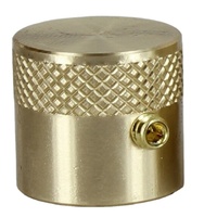 Bouton de commande de variateur courbée, en laiton doré usiné CNC, de haute qualité, avec jeu de vis