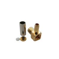 Connecteur RF MCX femelle angulaire en cuivre MCX-C-KW1.5 pour RG174 RG316, directement de l'usine