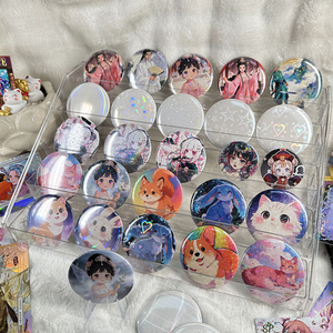 カスタムアニメメタルピンネームプレートバッジLEDパーソナライズホログラフィックスクールバッグアクティビティボタンピン - Product Image 2