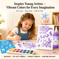 Papeterie et fournitures scolaires, peinture acrylique pour enfants, peinture à l'eau, peinture en aérosol, personnalisable OEM/ODM