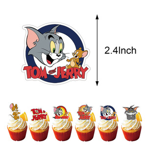 Set di Palloncini in Lattice e Decorazioni per Torte a Tema <span class=keywords><strong>Tom</strong></span> e <span class=keywords><strong>Jerry</strong></span>, Gatti e Topi, per Feste di Compleanno - Product Image 3