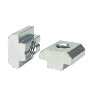 Écrou Inpinix 30 en acier au carbone personnalisé M5 M6 M8 <span class=keywords><strong>M10</strong></span> <span class=keywords><strong>carré</strong></span> coulissant à rainure en T connecté au profilé en aluminium 20/30/40/45 écrous de réglage - Product Image 6