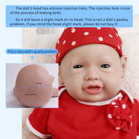Poupées bébé réalistes souriantes de 51 cm (20 pouces), grands nouveau-nés, corps entier en silicone souple