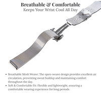 Bracelet de montre milanais 20mm vente en gros personnalisé 316 acier inoxydable pli-pression fermoir CNC conçu bracelet de montre pour Samsung Huawei Xiaomi