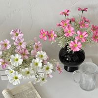 Fleurs artificielles à tiges simples 43 cm, faites à la main, haute simulation, violettes, roses, multicolores pour la décoration de la maison, des mariages, des fêtes et du salon