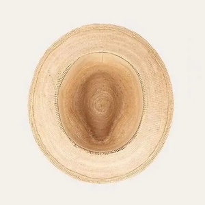 Natural Straw Fedora <b>Hat</b> Wide Brim Rope Woven Sun <b>Hat</b> <b>Summer</b> Beach Travel Cap - Product Image 6