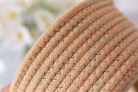 Panier de rangement circulaire en gros ensemble de 3 pièces panier tissé en corde de coton à oreilles de chat