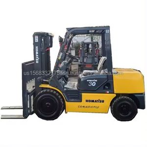 High Performance Komatsu FD 30 Diesel Powered <b>Pallet</b> Truck High Quality Original <b>Used</b> 3 Ton 4X4 Drive 1 Year Warranty Low Price - Product Image 1