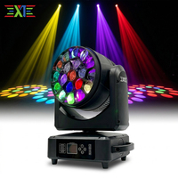 Projecteur LED RGBW à tête mobile DMX512, activé par le son, pour DJ, club, scène, fêtes, mariages