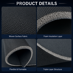 Tissu en mousse <span class=keywords><strong>de</strong></span> qualité automobile avec mémoire <span class=keywords><strong>de</strong></span> forme pour l'isolation thermique des plafonds et revêtements <span class=keywords><strong>de</strong></span> toit <span class=keywords><strong>de</strong></span> voitures, et l'utilisation dans les bagages - Product Image 4