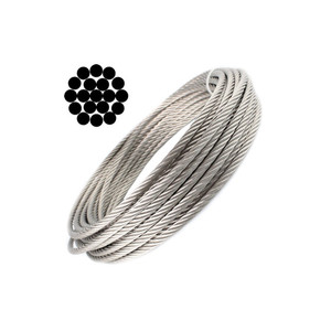 Prix de gros Vente à chaud Câble de tension en acier inoxydable flexible Ss 304 316 A4 Câble de <span class=keywords><strong>piano</strong></span> 7x19 7x7 1x19 - Product Image 4