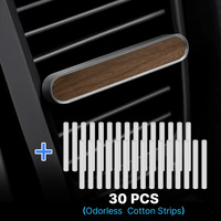 Difusor de Perfume de Lujo para Coche con Clip de Madera y Metal, Almohadillas de Fragancia Reemplazables, Aroma Duradero, Regalo Promocional al por Mayor
