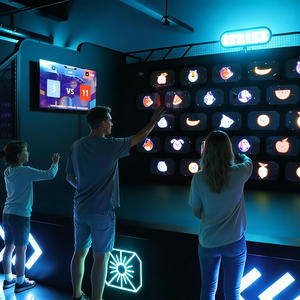Jeu de cible à lancer activé par les coups de bâton LED RGB, jeu interactif d'arène pour enfants, jeu d'intérieur - Product Image 4