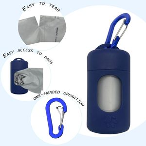 HuamaohengchunDog Poop Bag Dispenser for Leash with <b>Snap</b> <b>Clip</b>, Skin-friendly Texture Waste Bag Holder for Dog Walks and Cats - Product Image 3