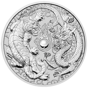 Cina fabbrica decori regalo in argento placcato 40 millimetri di raccolta dello specchio lucido effetto 1oz moneta d'argento
