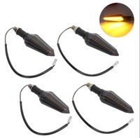 Indicatori di Direzione Anteriori per Moto Approvati ECE, Luci LED 12V con Certificazione E, 100% Impermeabili