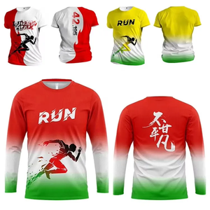 Impression par sublimation personnalisée sur toute la surface, t-shirts en polyester 100% pour marathon - Product Image 4