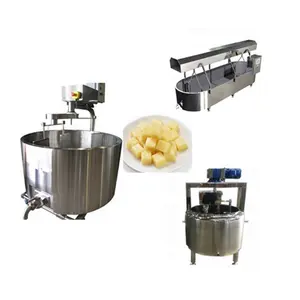 Automatic mozzarella cheese cooker stretching machine