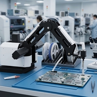 Petit robot avec ventouse pour le placement automatique de pièces sur la chaîne d'assemblage