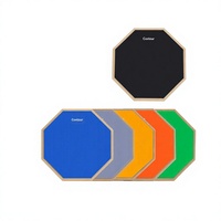 8-Inch Silent Wood Children Practice Drum Pad with Sound-Reduction Feature for Beginner Percussion Board