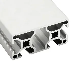 Profil aluminium ekstrusi industri standar Eropa YSAOB05-3060A 3060 t-slot profil aluminium putih perak segel satu sisi
