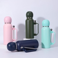 Bouteille isotherme en acier inoxydable de qualité supérieure, grande capacité 1300 ml, pour Yerba Maté, à double paroi sous vide, avec paille
