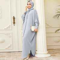 Nouvelle conception Abaya de Dubaï, Kaftan turc modeste, robe élégante à manches longues pour femme musulmane, robe de bal en satin scintillant naturel