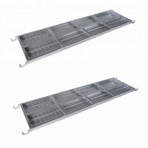 Layher a utilisé des panneaux d'échafaudage à anneau en acier réglables pour la construction de panneaux de marche galvanisés <span class=keywords><strong>Échelle</strong></span>s de plate-forme de passerelle - Product Image 1