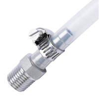 Raccord de tuyau 304/316, barbette 8-12 mm, filetage mâle NPT/BSPT 1/4-1/2, adaptateur de raccord de tuyau droit en acier inoxydable