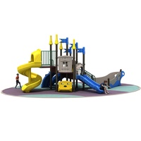 Équipement de terrain de jeu extérieur en acier pour enfants en bas âge, pour parcs d'aventure et usage domestique