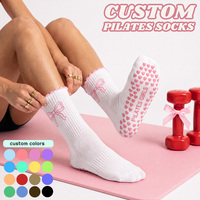 Chaussettes de yoga antidérapantes à volants Lagree, chaussettes de sport personnalisées, nouvelles chaussettes de Pilates personnalisées pour femmes East Reformer